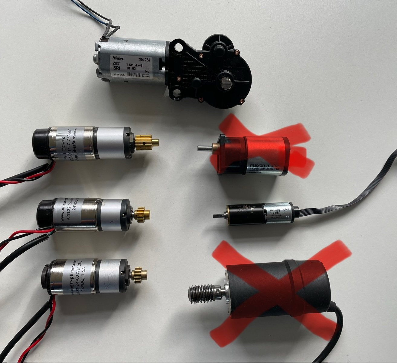 Diverse DC motor elektromotor servomotor gelijkstroom, Audio, Tv en Foto, Audiokabels en Televisiekabels, Ophalen of Verzenden