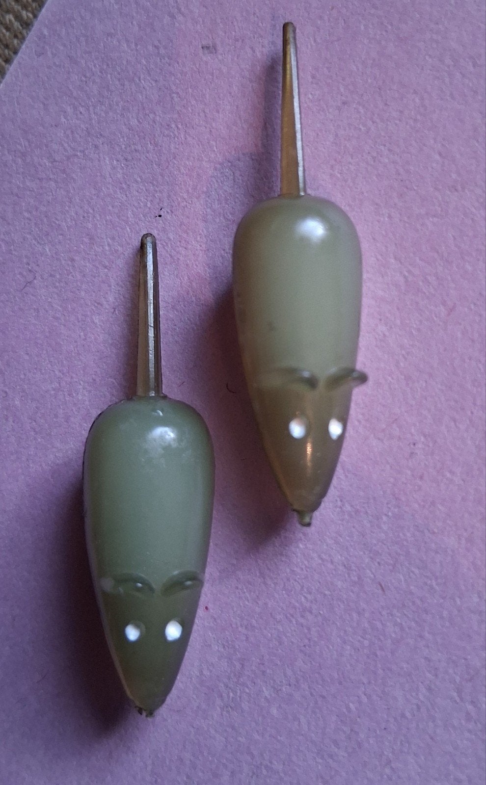 2x Vintage Muizen Spelden - Unieke Decoratie, Ophalen of Verzenden, Gebruikt