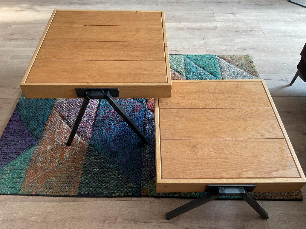 Salontafel set 2 stuks Bommel, Ophalen, Gebruikt, 50 tot 100 cm, 50 tot 100 cm