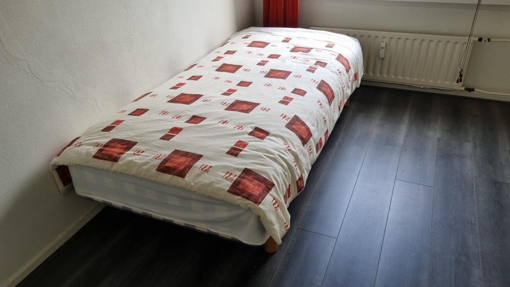 Hastens boxspring bed 200 x 90 x 46, Ophalen, Gebruikt, Tweepersoons