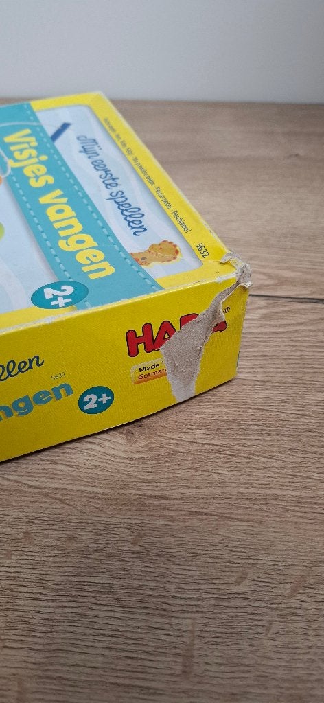 HABA Mijn Eerste Spellen Visjes Vangen Houten Hengelspel, Gebruikt, Overige typen, Onbekend, Ophalen of Verzenden