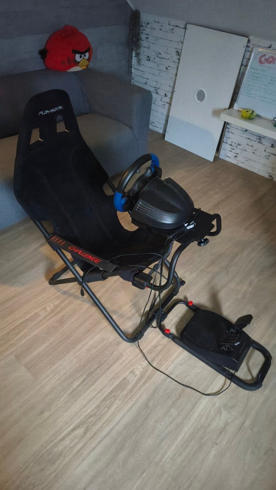 PlaySeat Challenge met Thrustmaster stuur (evt. incl. PS4), Ophalen, Zo goed als nieuw, Stuurtje of Sportattribuut