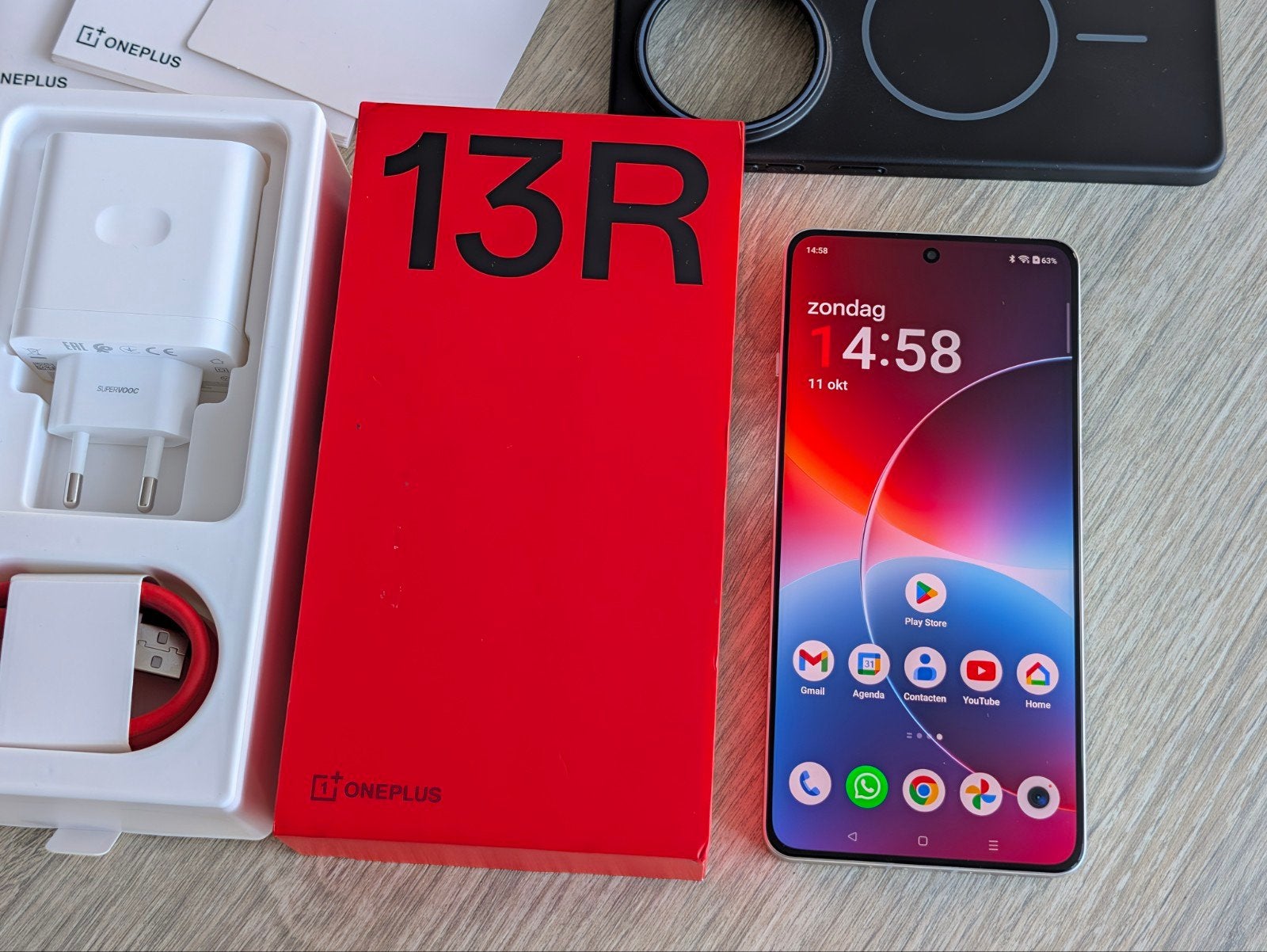 OnePlus 13R smartphone 256GB (12GB, wit) | zgan, Ophalen of Verzenden, Zo goed als nieuw, Klassiek of Candybar, Zonder simlock