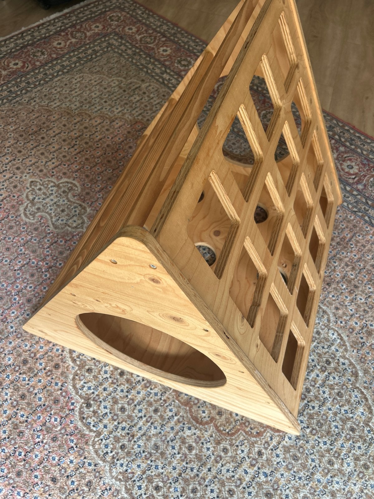 Houten pikler triangle / klimrek, Ophalen, Gebruikt, Klimwand