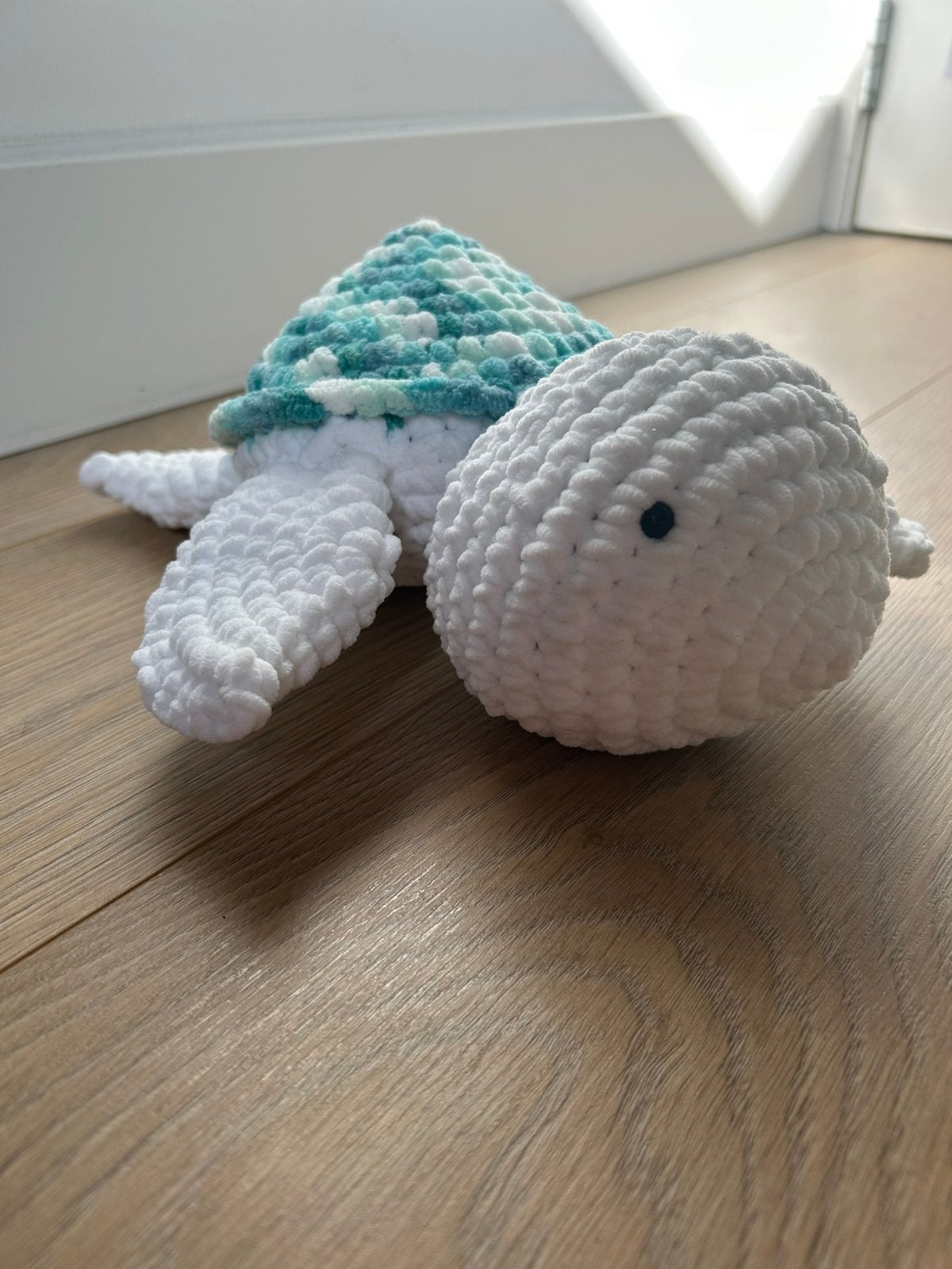 Gehaakte knuffel - schildpad, Groen, Handgemaakt, Overige typen, Nieuw