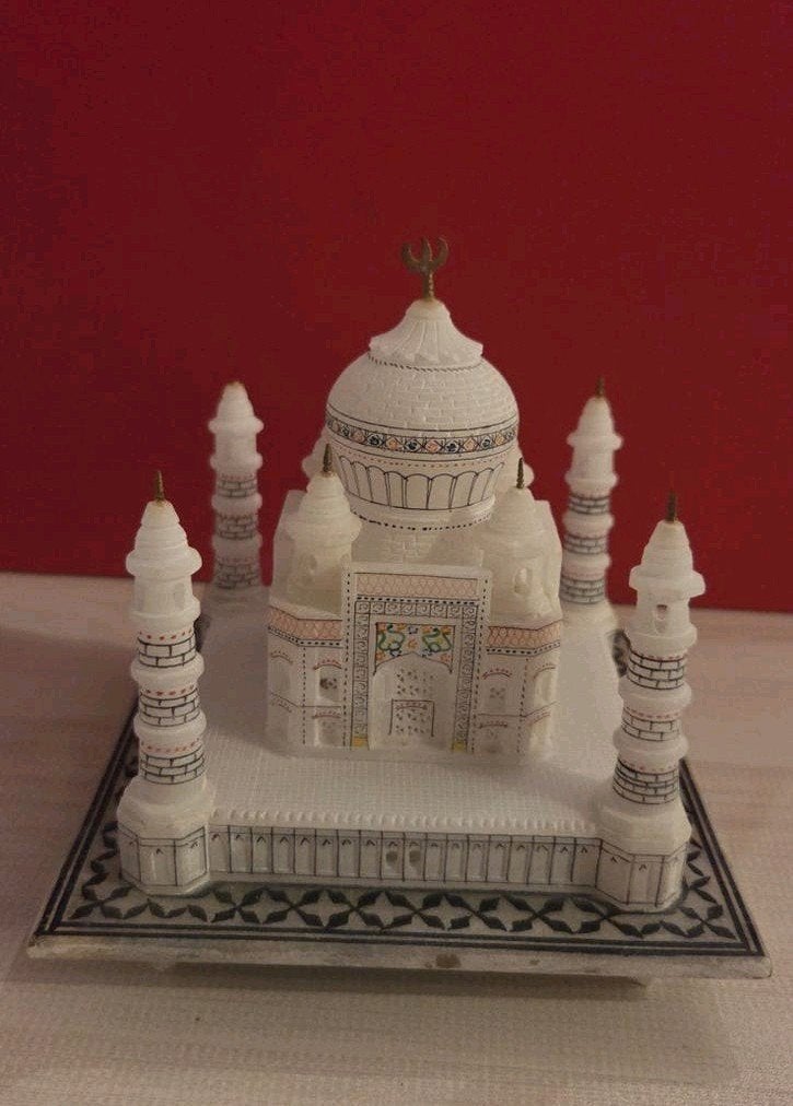 Gedetailleerd Taj Mahal Beeldje - Handgemaakt, Verzamelen, Ophalen, Zo goed als nieuw