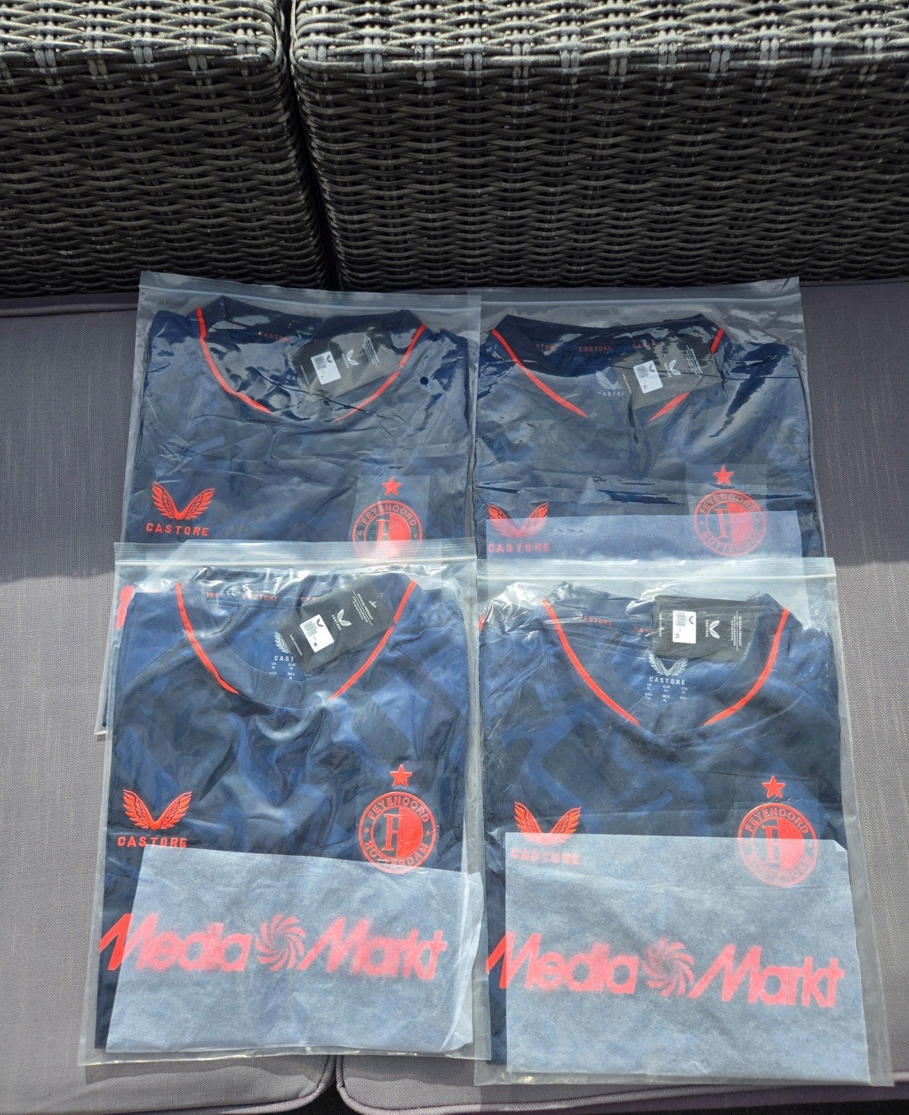 Feyenoord Derde Tenue - Maten M, L, XL, Nieuw, Ophalen of Verzenden, Maat 48/50 (M), Blauw