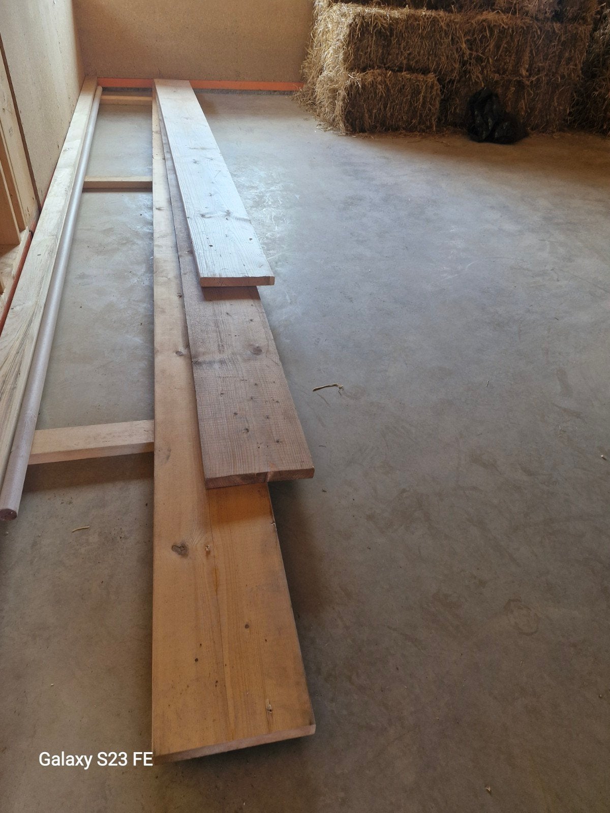 houten balken kopmaat 38 x 285. drie verschillende lengtes, Doe-het-zelf en Verbouw, Ophalen, 25 tot 50 mm, Zo goed als nieuw