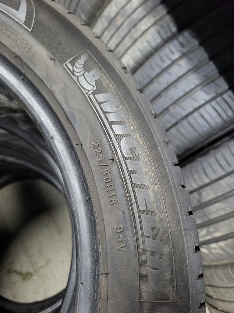 4 x 225/50/18 Michelin Primacy 3 6mm profiel 200,- ALL IN!, 18 inch, Gebruikt, Michelin France, Ophalen of Verzenden