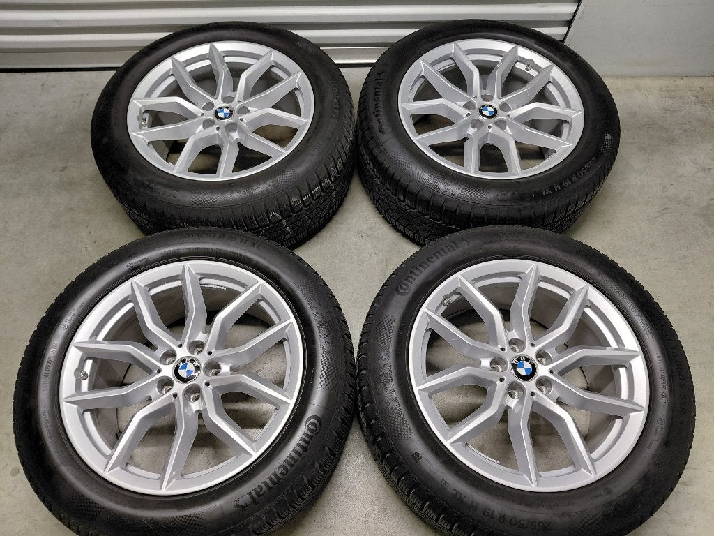 19 inch velgen met winterbanden BMW X5 G05 (2018 - 2026), Auto-onderdelen, Banden en Velgen, Gebruikt, 265 mm, Banden en Velgen