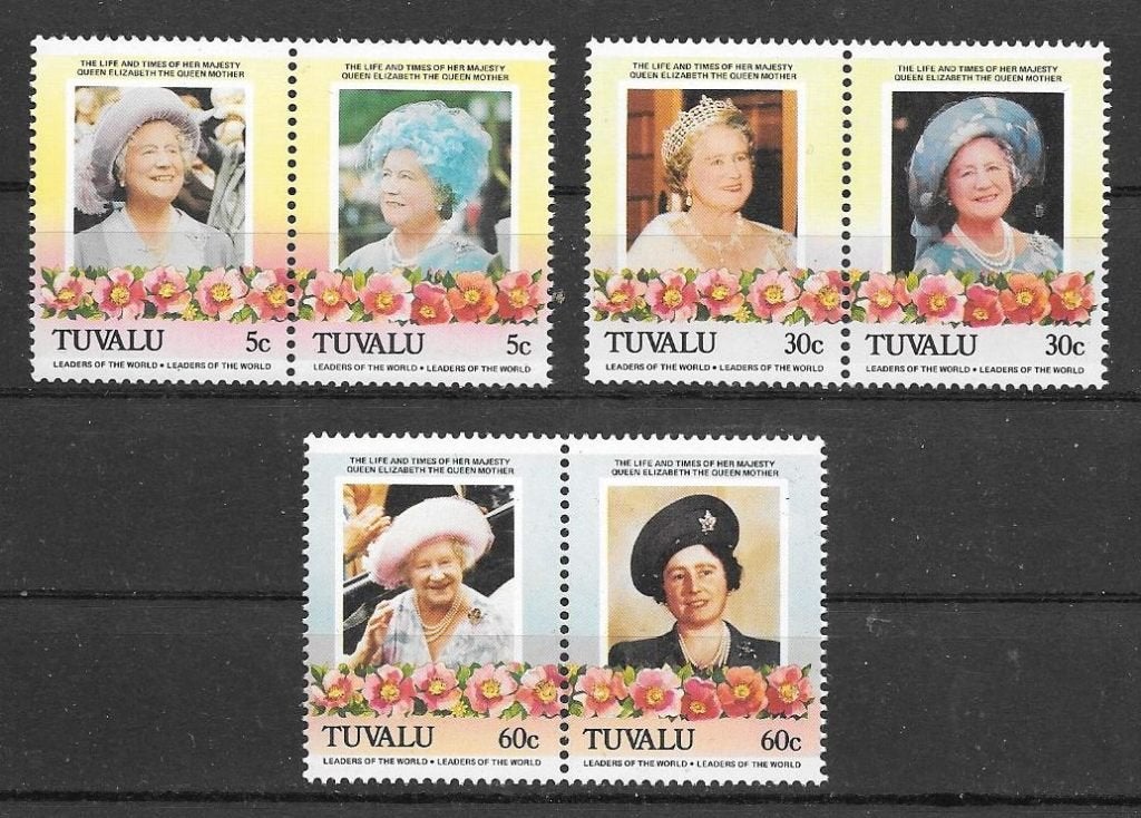 Tuvalu 1985 Koningin moeder, Verzenden, Postfris