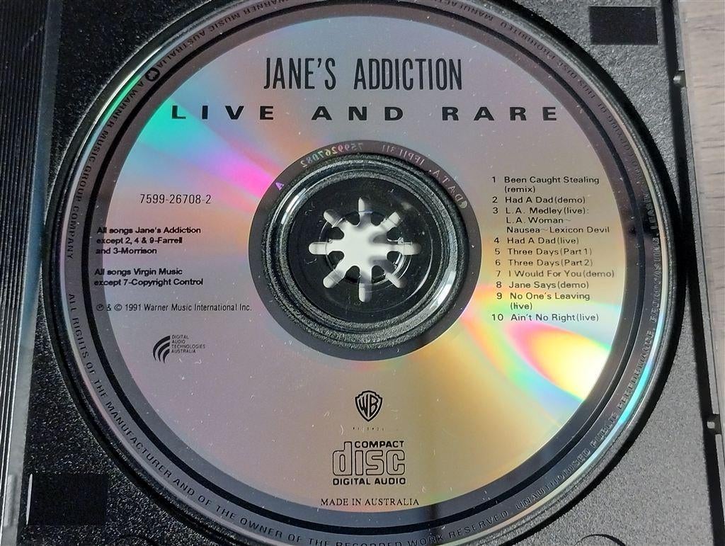 Jane's Addiction ‎- Live And Rare, Ophalen of Verzenden, Zo goed als nieuw, Poprock