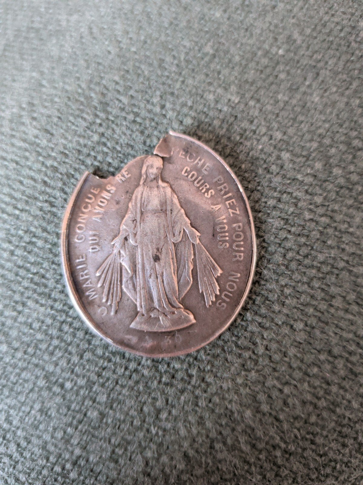 Antieke Wonderdadige Medaille en St. Louis Zague Medaille, Ophalen of Verzenden