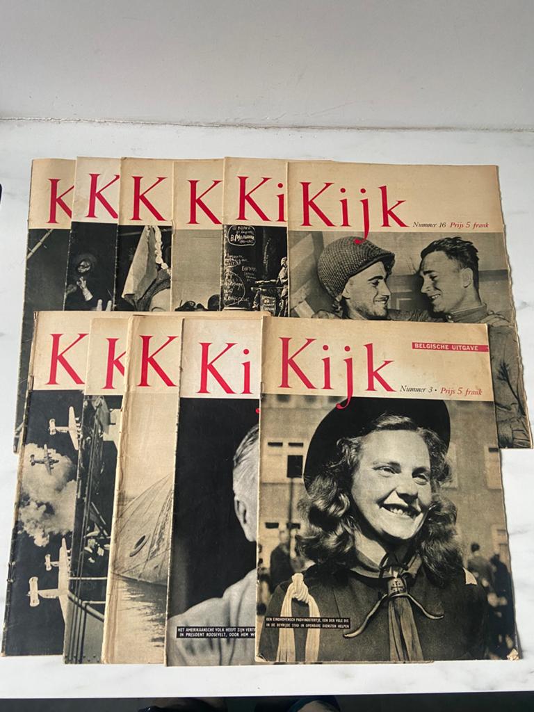 11 x tijdschrift Kijk Belgische uitgave, Verzamelen, Ophalen of Verzenden, Nederland, Boek of Tijdschrift