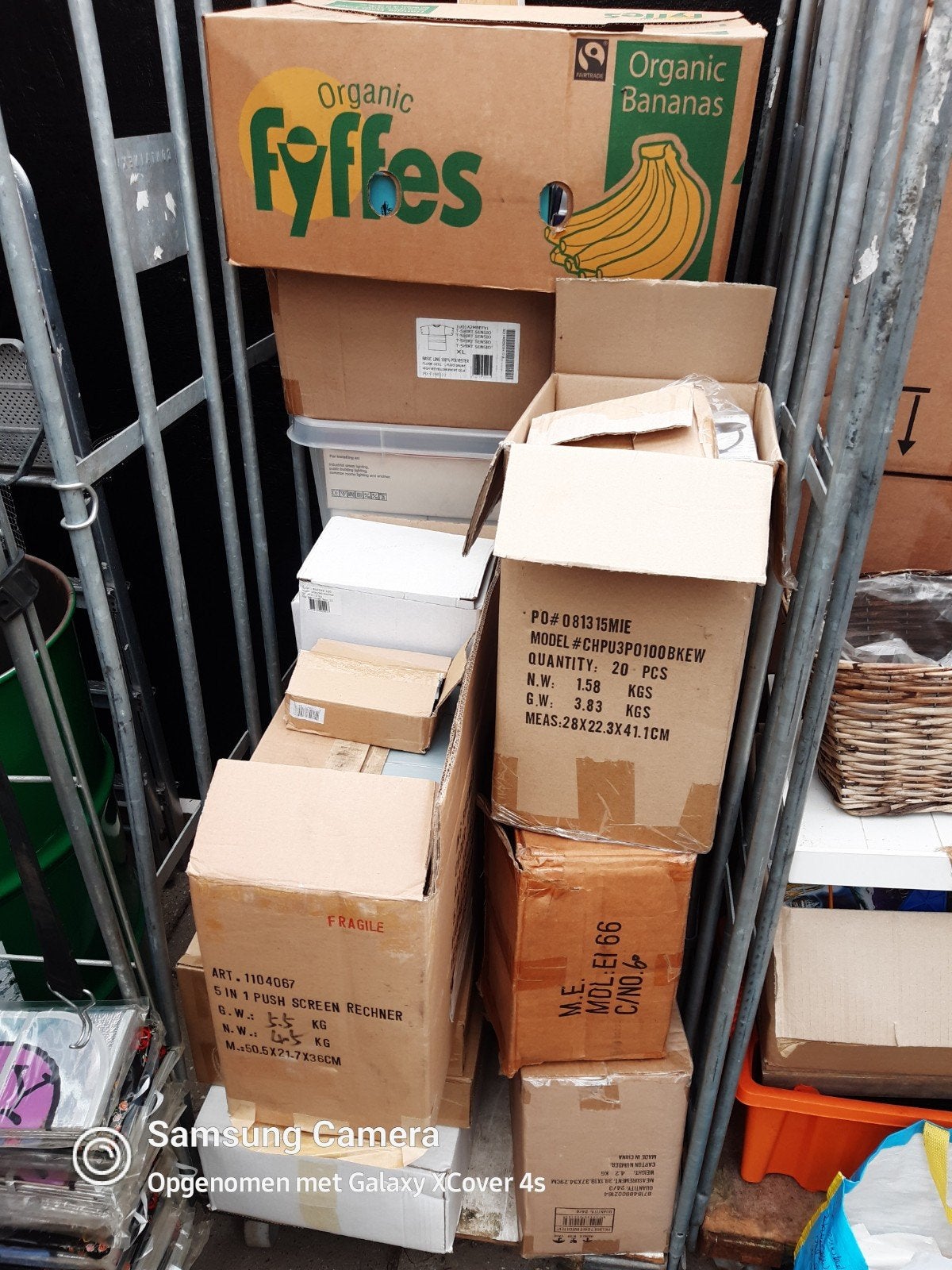 nieuwe rommel/markt handel, Ophalen