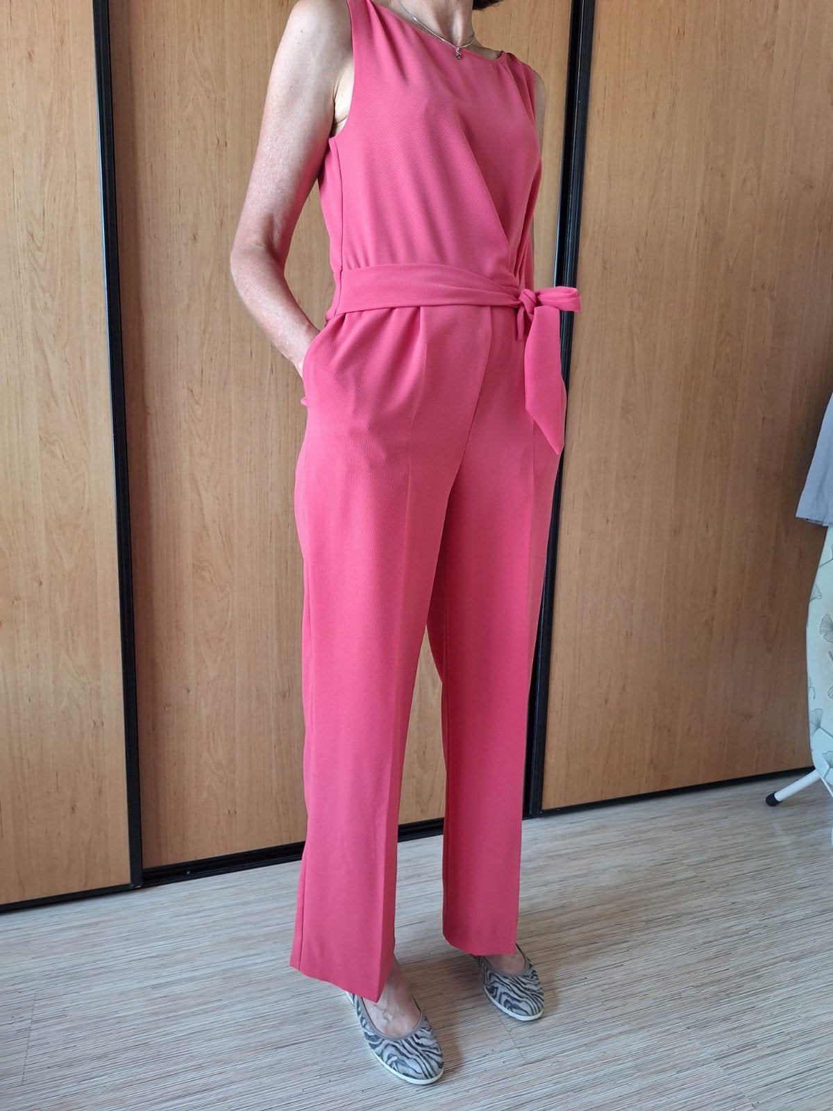 Vera Mont Feestelijke Jumpsuit Koraal Maat 38, Maat 38/40 (M), Overige kleuren, Ophalen of Verzenden, Zo goed als nieuw