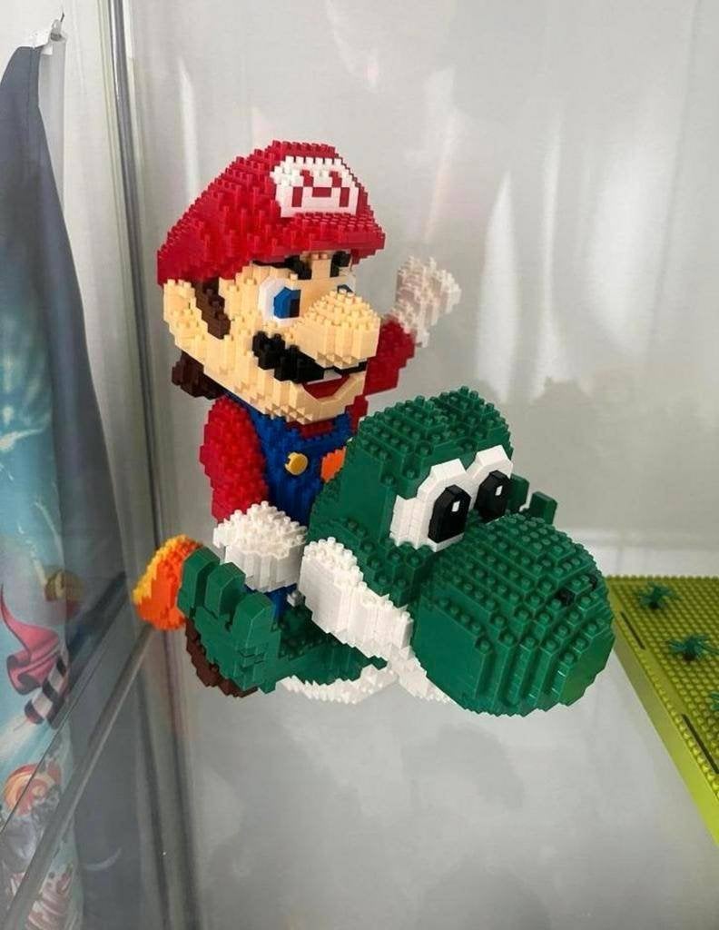 Mario & Yoshi bouwstenen (soort lego) 3000 stuks, Ophalen of Verzenden, Zo goed als nieuw, Complete set, Lego