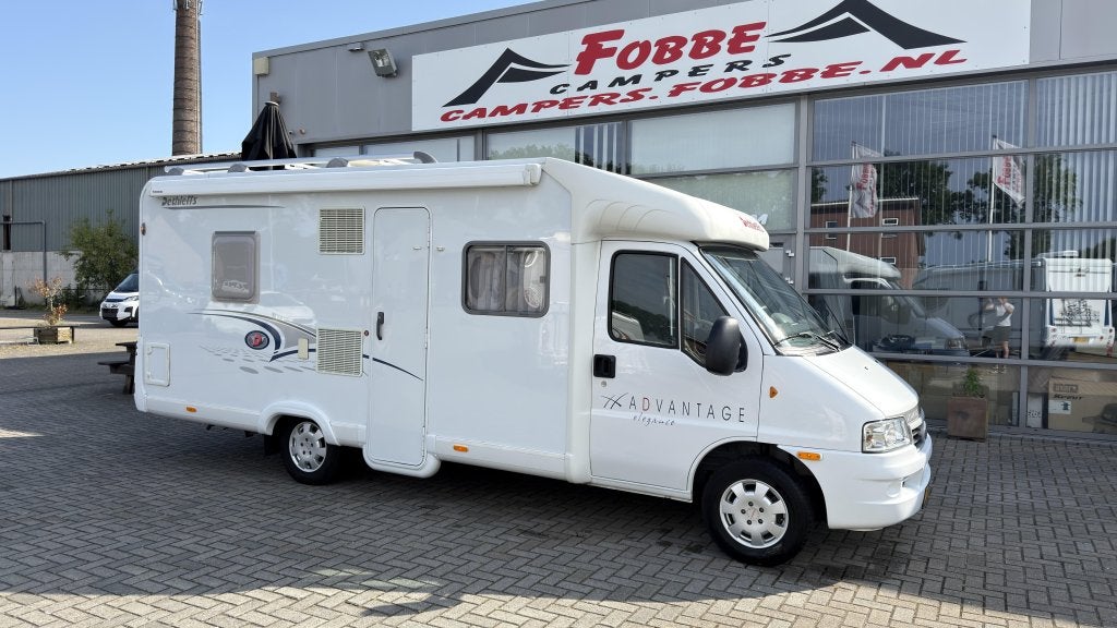 Zeer netjes met fransbed De Dethleffs Advantage T6501 '2005, Luifel, Ringverwarming, Fiat, Bedrijf