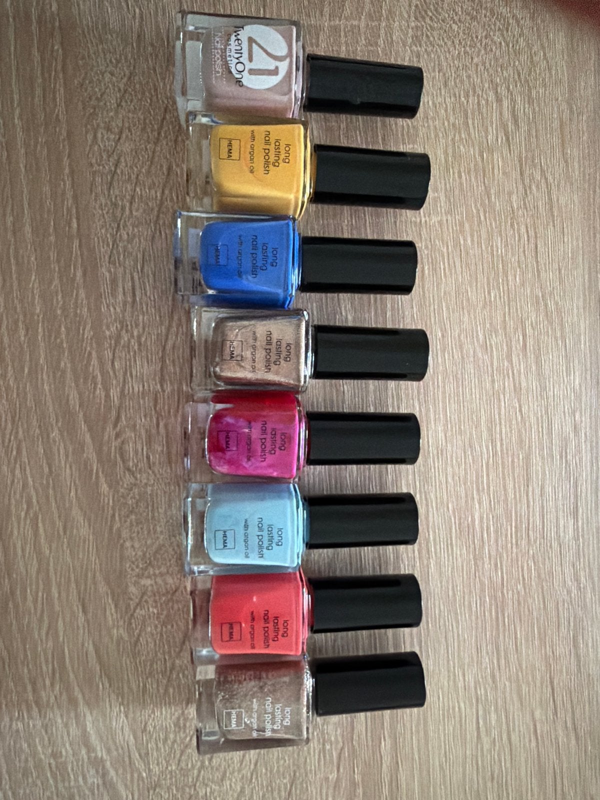 7xHEMA Long Lasting Nagellak met Arganolie1x twentyOne, Ophalen of Verzenden, Gebruikt, Overige typen