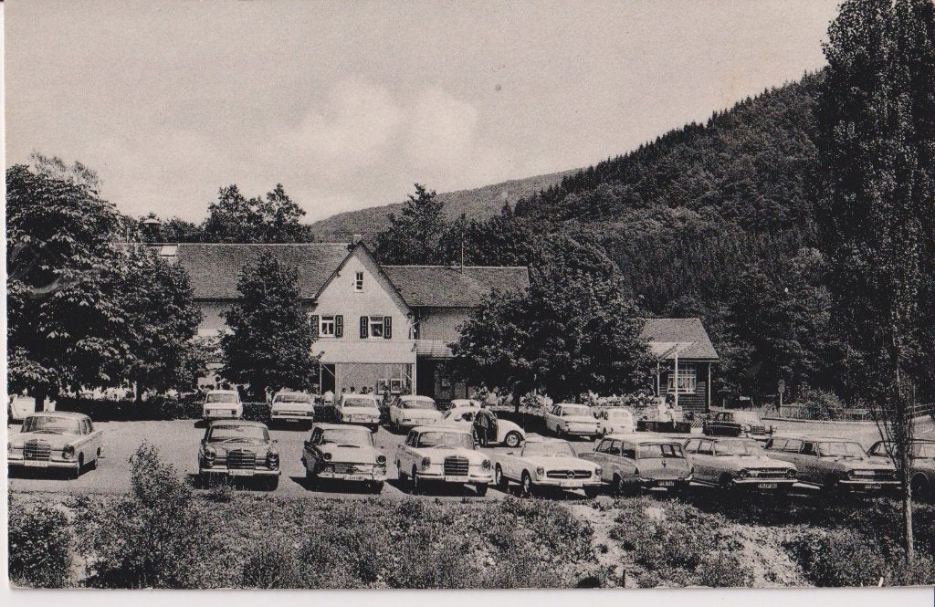Duitsland, Lorch met auto's, Mercedes 230 SL, MB Heckflosse, Ophalen of Verzenden, 1960 tot 1980, Gelopen, Duitsland