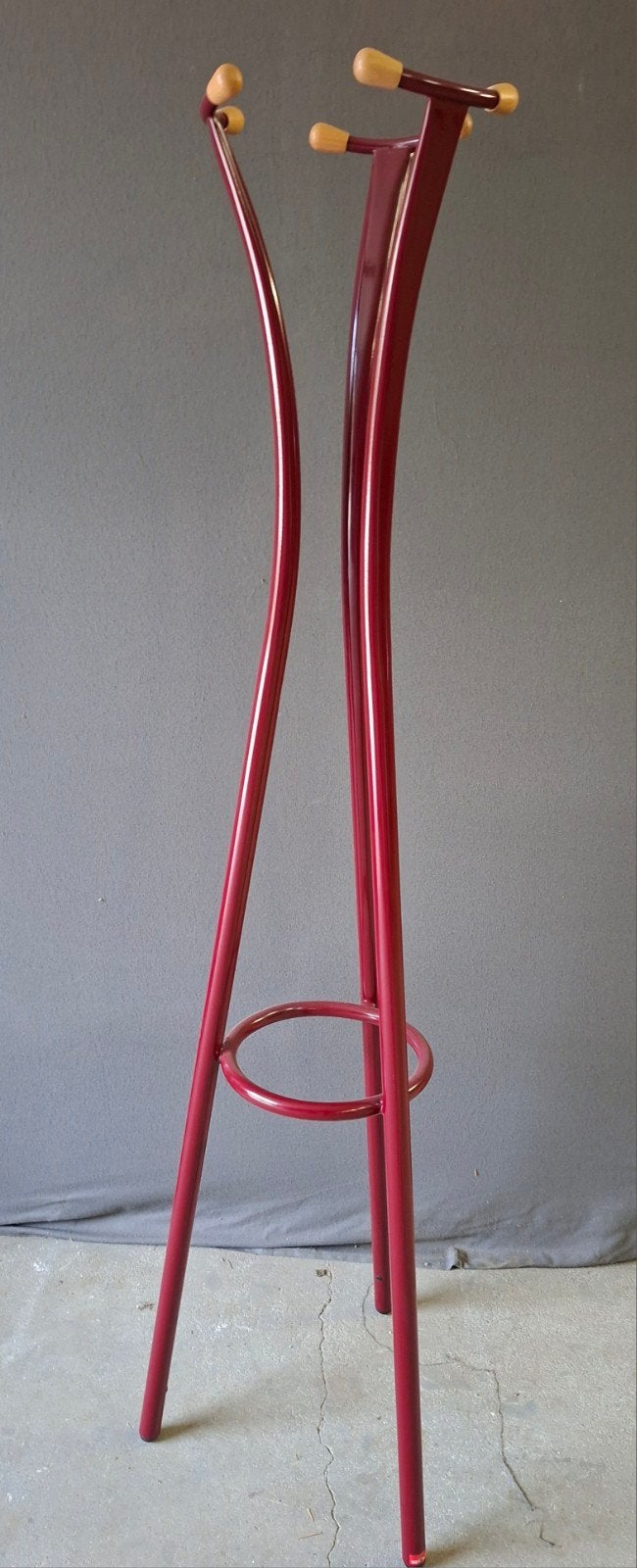 Design kapstok Van Esch Torro - Rood/Zwart, Ophalen, Zo goed als nieuw, Metaal, Staande kapstok
