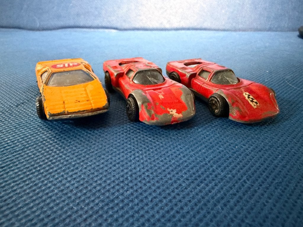 3 bespeelde Alfa Romeo oudjes van Politoys 1:66, Ophalen of Verzenden, Gebruikt, Auto