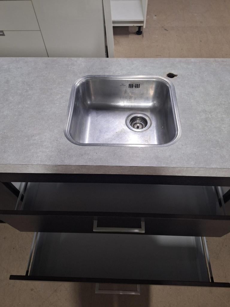 Keuken Compleet met APP 120keukens op voorraad Nr. 2935, Ophalen of Verzenden, Zo goed als nieuw, Hoekkeuken, Met kookeiland
