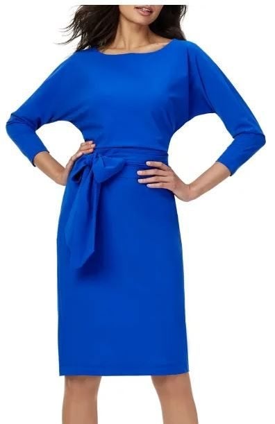 LaDress Caroline dress Travel stof NIEUW maat Large, Kleding | Dames, Jurken, Blauw, Maat 42/44 (L), Nieuw, Ophalen of Verzenden