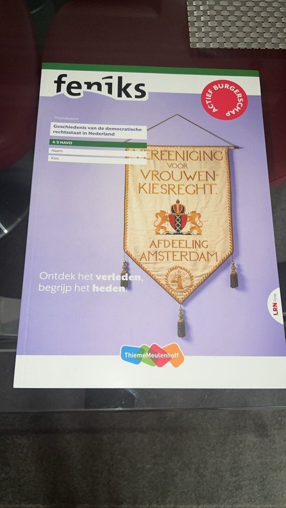 Fenix 4/5 HAVO Gesch. v.d. democratische rechtsstaat in Ned., Geschiedenis, Ophalen of Verzenden, HAVO, Nieuw