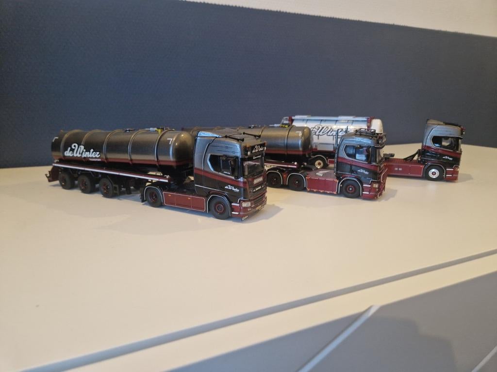 WSI Scania De Winter Tankwagens Set met Originele Doos, Ophalen of Verzenden, Zo goed als nieuw, Bus of Vrachtwagen