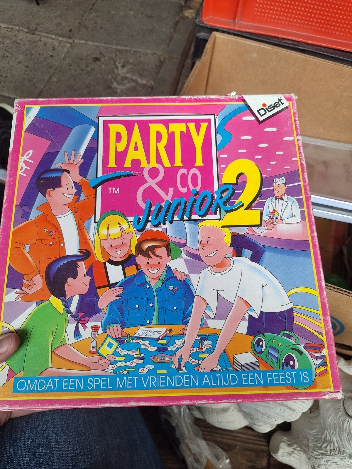 Party & Co Junior 2 Bordspel - Gezellig familiespel, Vijf spelers of meer, Ophalen of Verzenden, Gebruikt, Diset