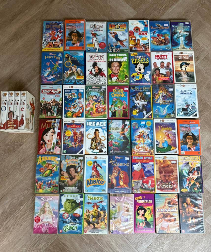 Grote collectie VHS Videobanden, veel Disney films, Cd's en Dvd's, VHS | Film, Alle leeftijden, Ophalen of Verzenden, Gebruikt