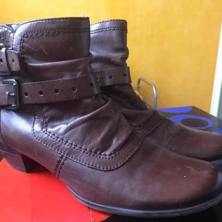 Leuke leren Bonita enkellaarsjes maat 38 nu voor 39,99€, Kleding | Dames, Bruin, Lage of Enkellaarzen, Bonita, Ophalen of Verzenden