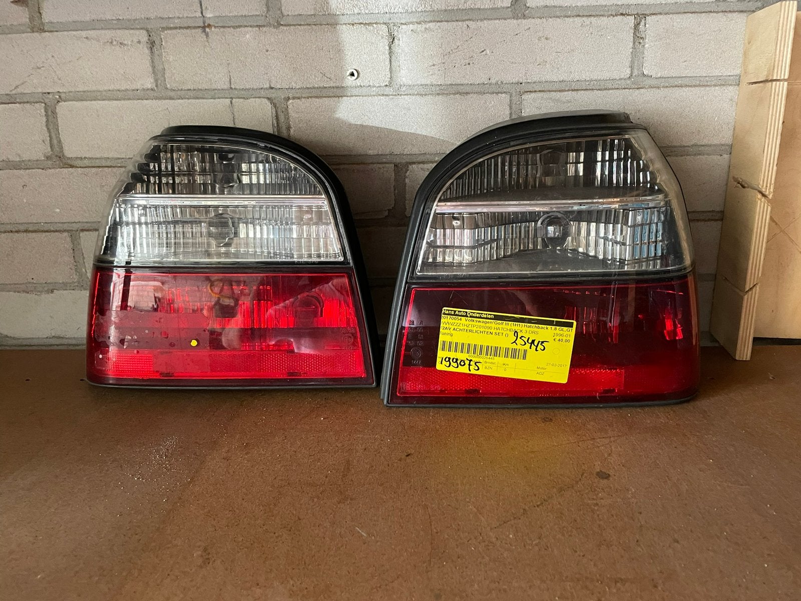 2 achterlichten Golf III, Ophalen, Gebruikt, Volkswagen