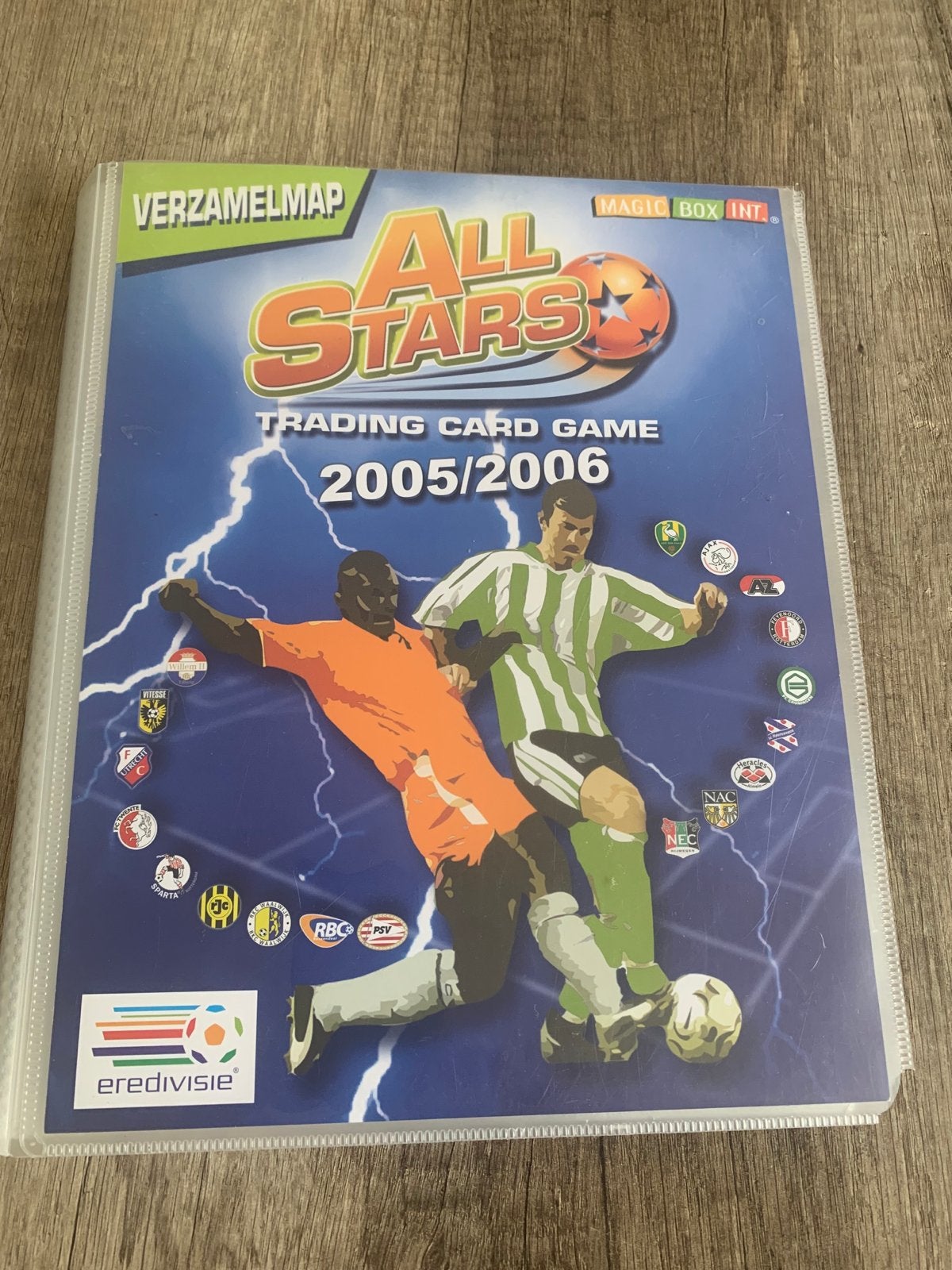 Verzamelmap Eredivisie All Stars Trading Card Game 2005/2006, Ophalen of Verzenden, Gebruikt, Spelerskaart