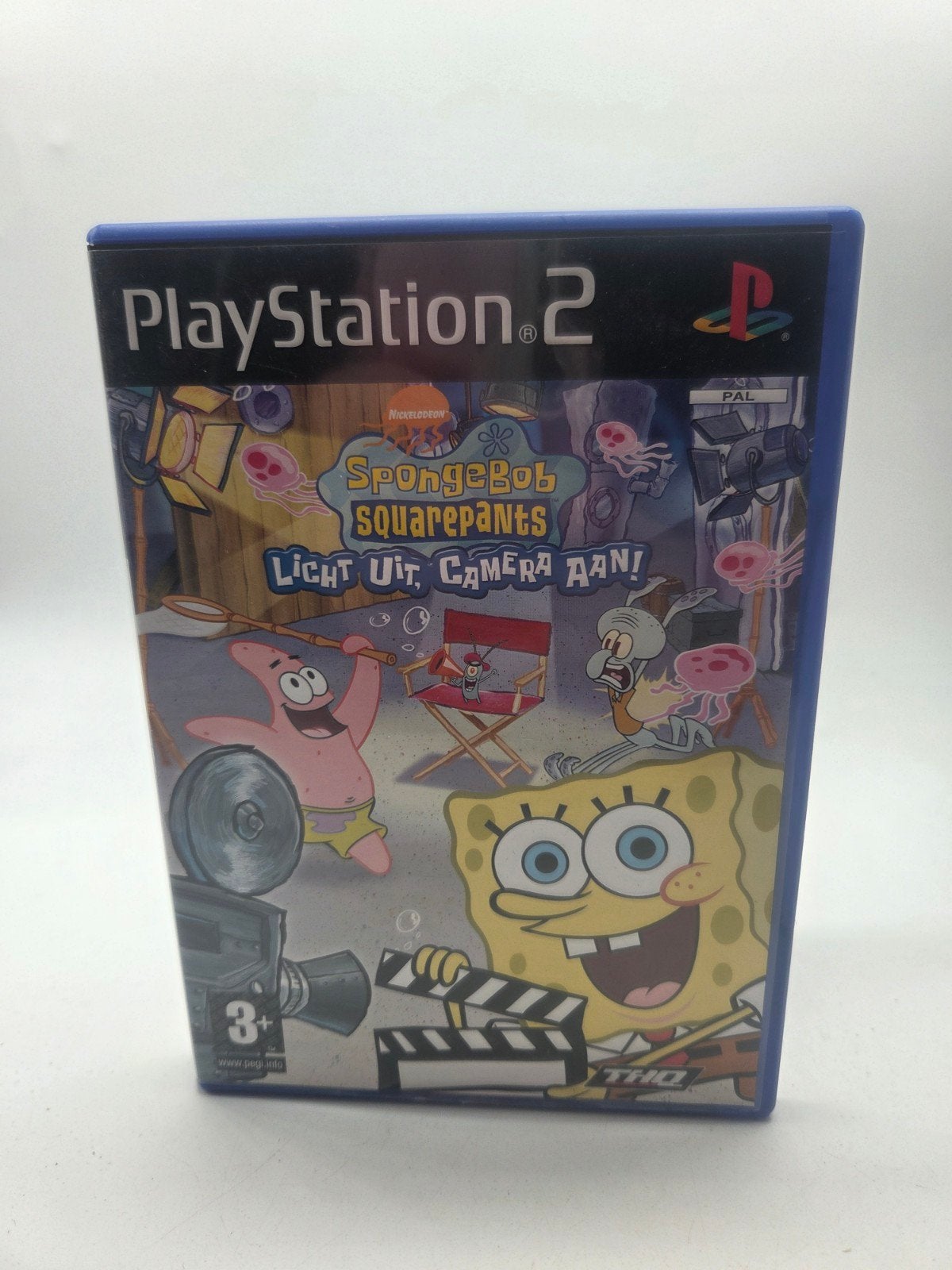 SpongeBob SquarePants: Licht Uit, Camera Aan! PS2, Avontuur en Actie, Gebruikt, THQ, Onbekend