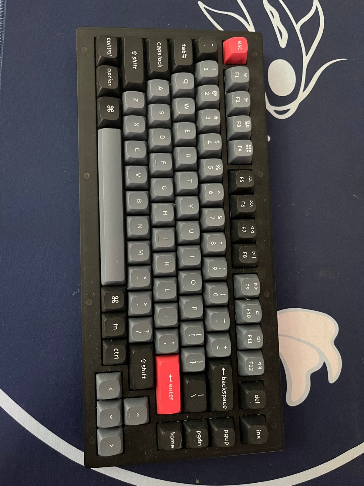 Keychron V2 Mechanisch Toetsenbord- Zwart, RGB, Computers en Software, Hot-swappable, Gebruikt, Ophalen of Verzenden, Qwerty
