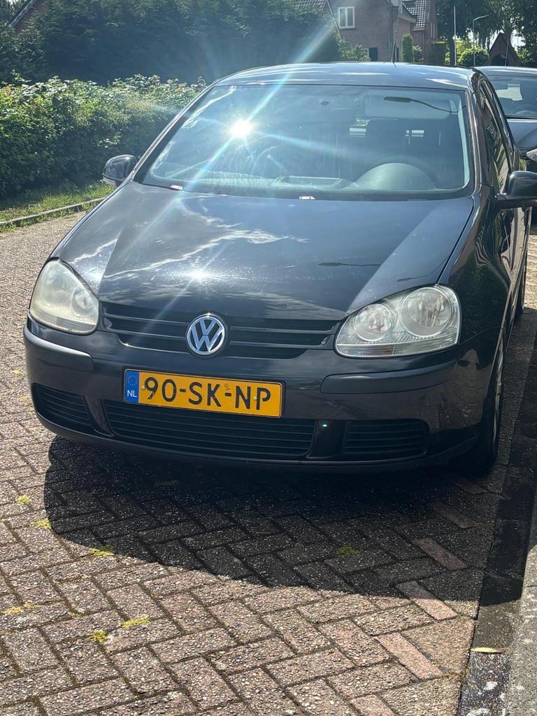 Volkswagen Golf 1.4 FSI 66KW 5D 2006 Zwart, Auto's, Voorwielaandrijving, 4 cilinders, 620 kg, Zwart