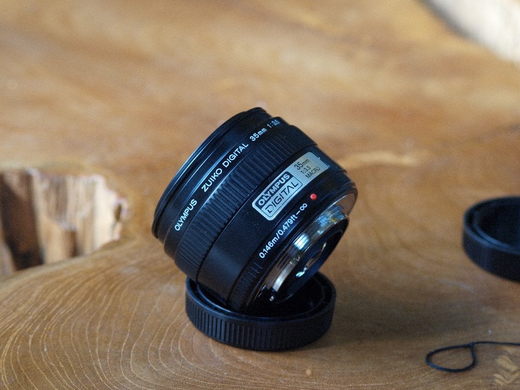 Olympus Four Thirds 35 mm prime lens, Lensdoppen, Gebruikt, 35 mm, Olympus