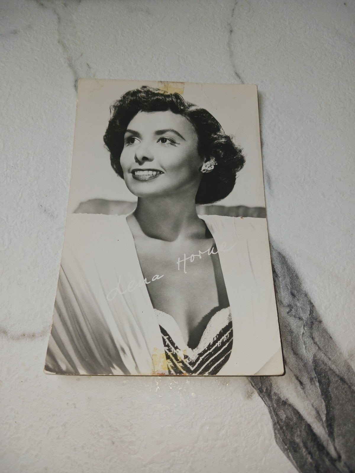 Vintage foto Lena Horne, gesigneerd, Gebruikt, Foto, Ophalen of Verzenden, Voor 1940