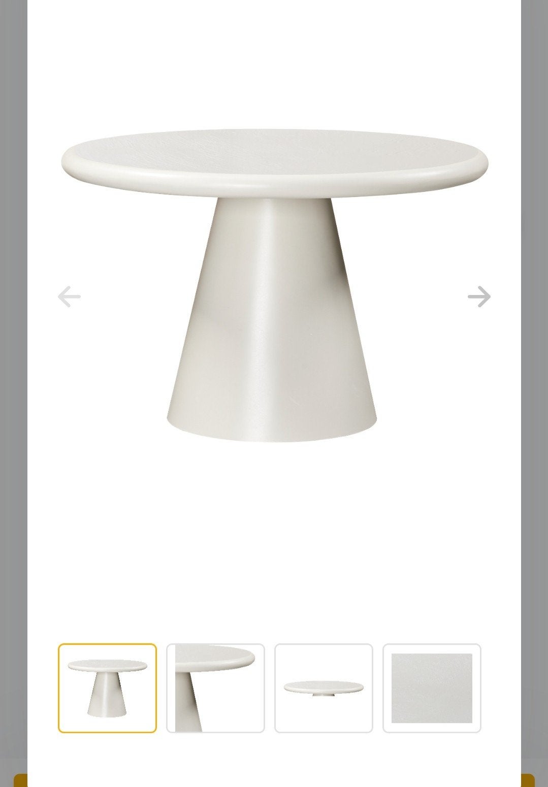 *EETTAFEL JAPANDI* ROND, IVOOR WIT, Ophalen, 200 cm of meer, 50 tot 100 cm, Zo goed als nieuw