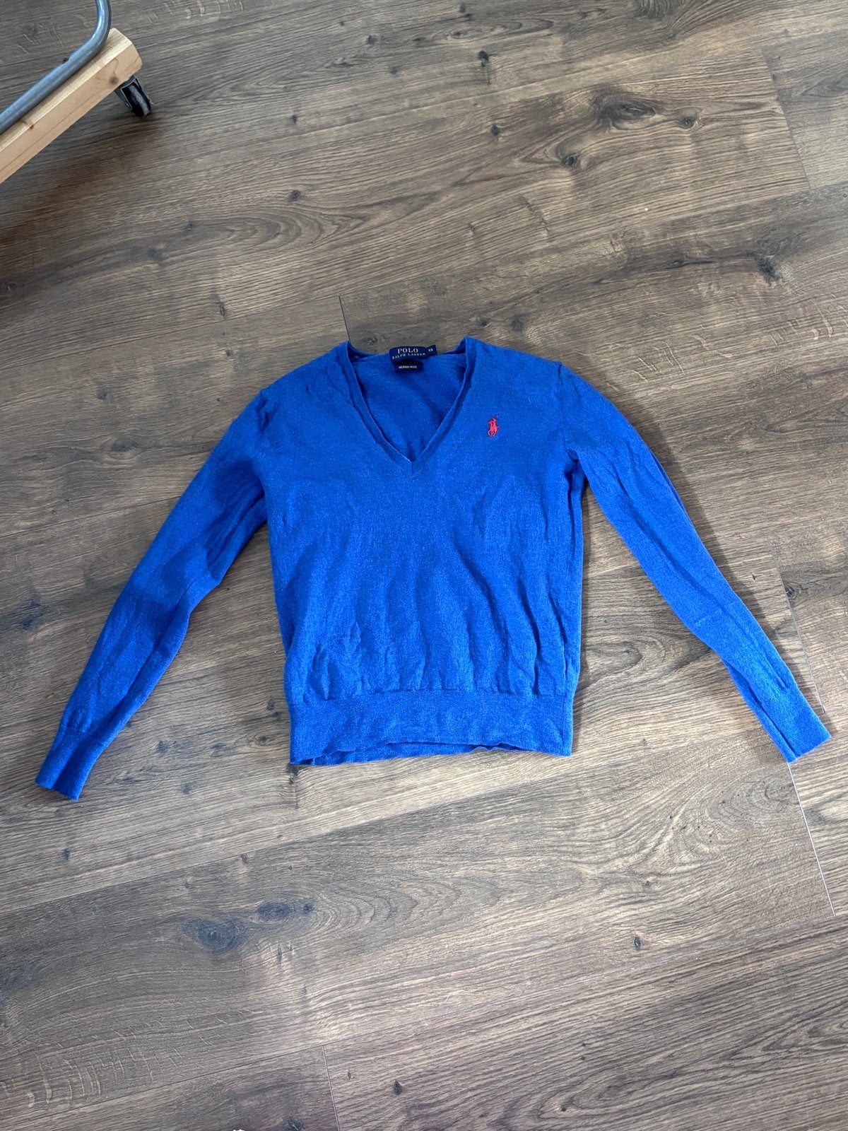 Ralph lauren merino wol maat xs trui donkerblauw, Ophalen of Verzenden, Zo goed als nieuw, Maat 34 (XS) of kleiner, Blauw