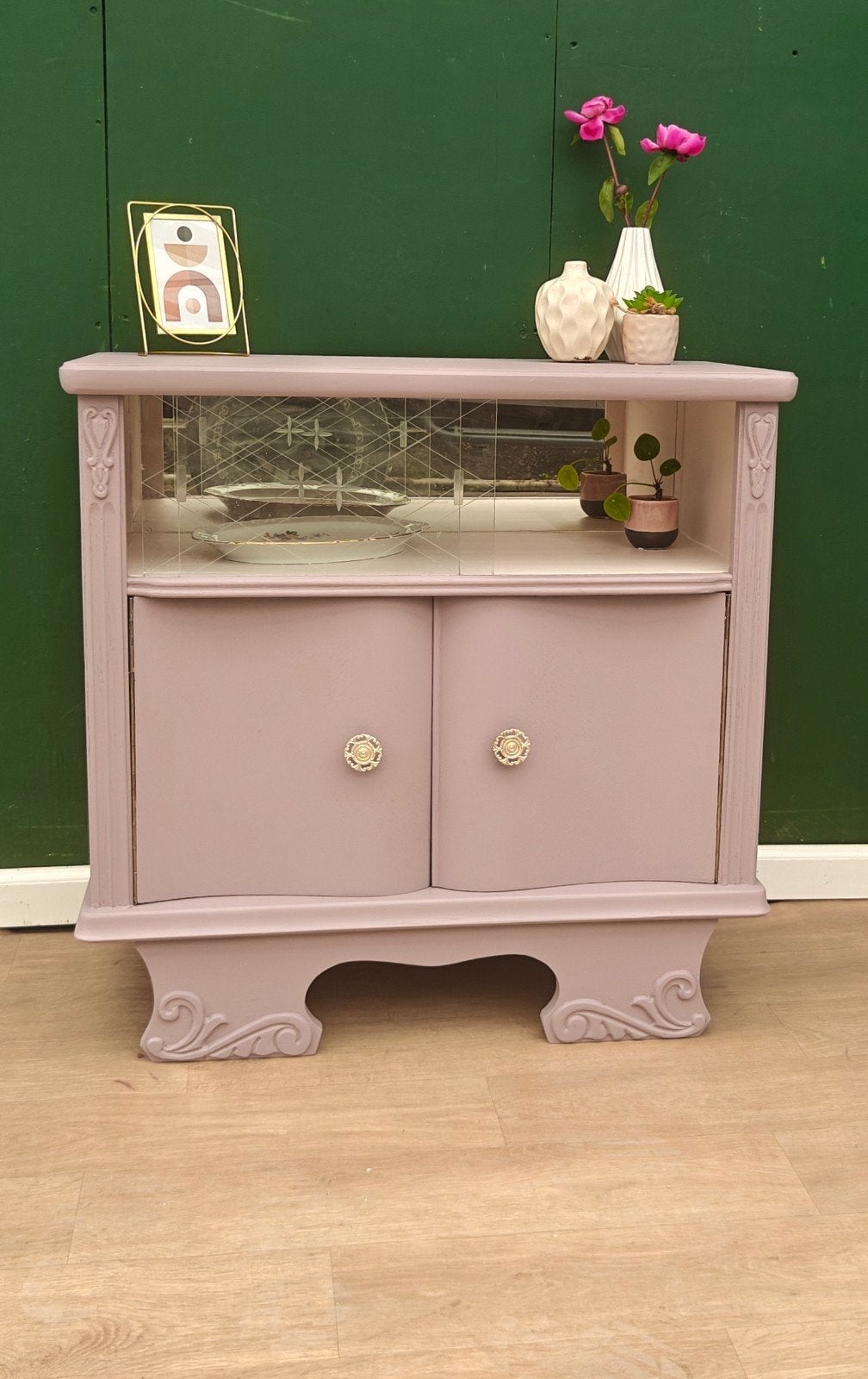 Theekastje Lavender Haze, Huis en Inrichting, Ophalen, Gebruikt, Voorhout, Glas