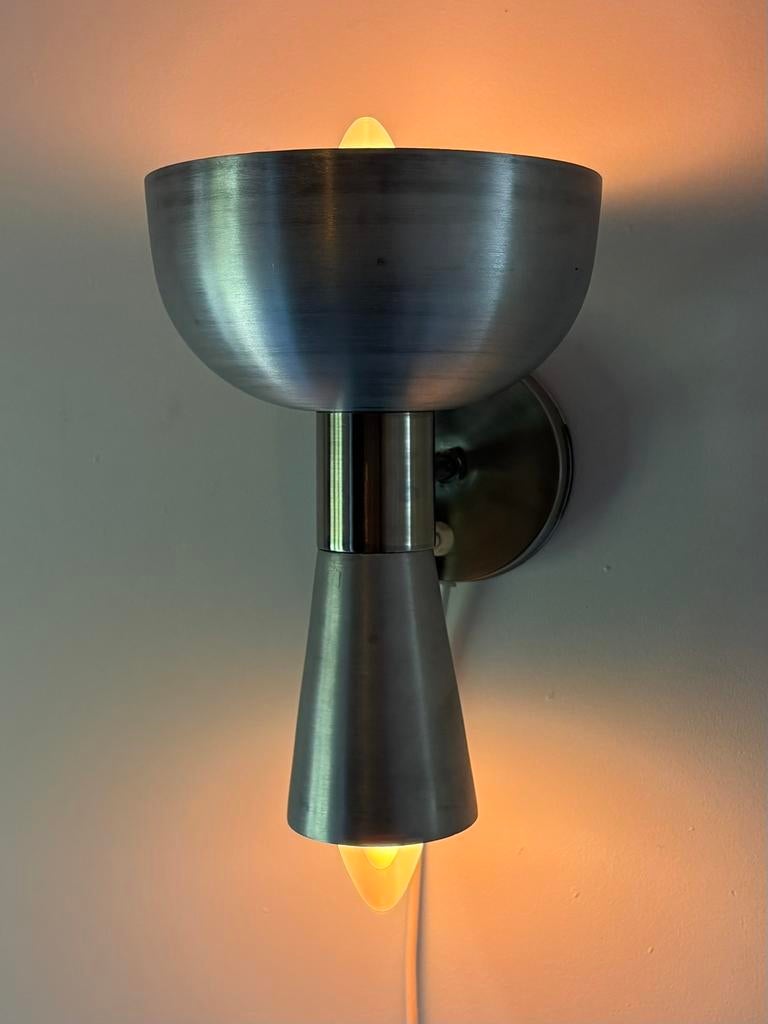 Herda diabolo muurlamp, Ophalen of Verzenden, Gebruikt, Metaal, Vintage