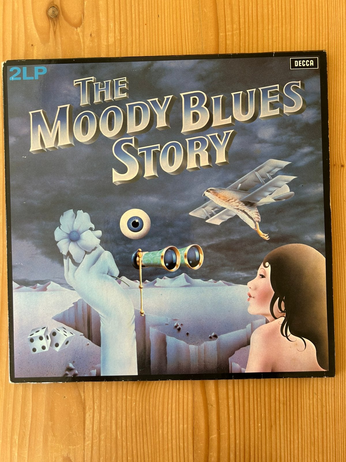 DUBBEL LP THE MOODY BLUES STORY, LP, Pop, Beschermende buitenhoes, Ophalen of Verzenden