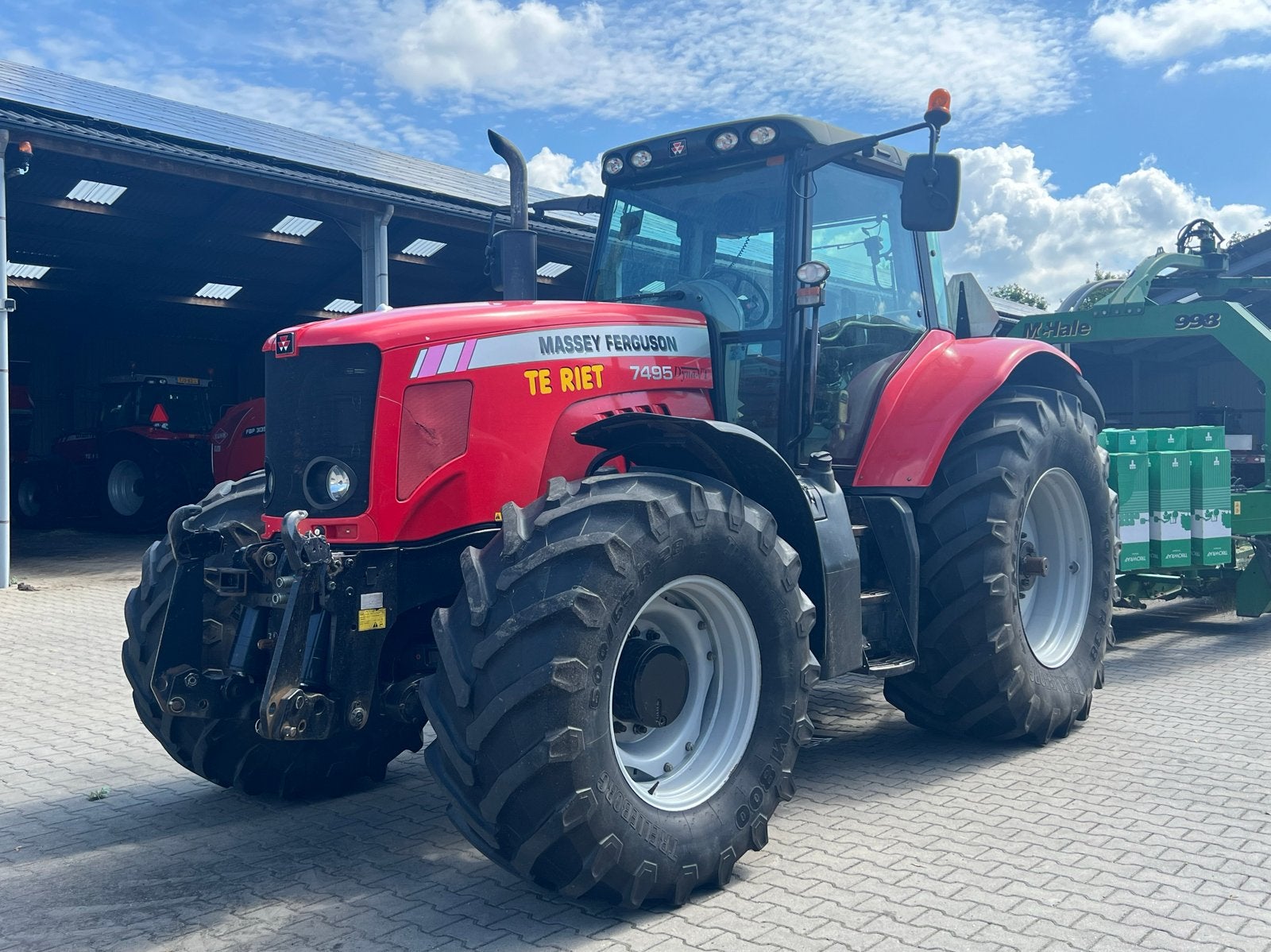 Massey Ferguson 7495 DynaVT met fronthef en aftakas, Ophalen, Gebruikt, Meer dan 10000, Meer dan 160 Pk