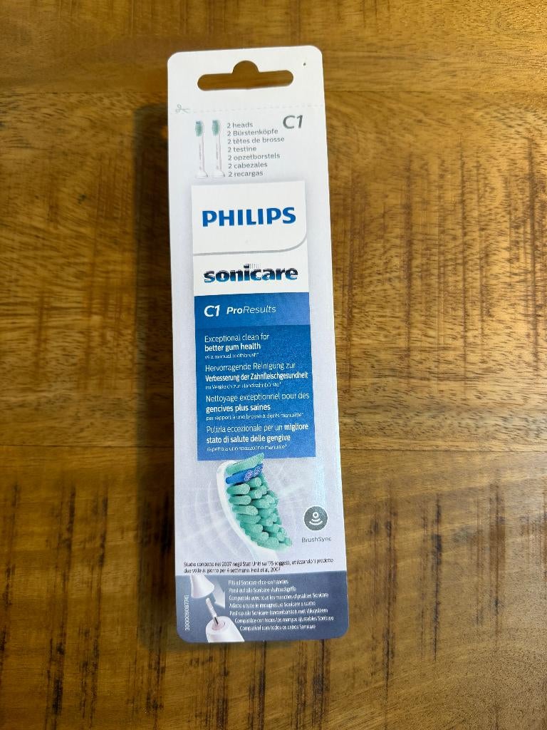 Philips Sonicare C1 ProResults - 2 Opzetborstels | NIEUW, Ophalen of Verzenden, Nieuw, Opzetborstel