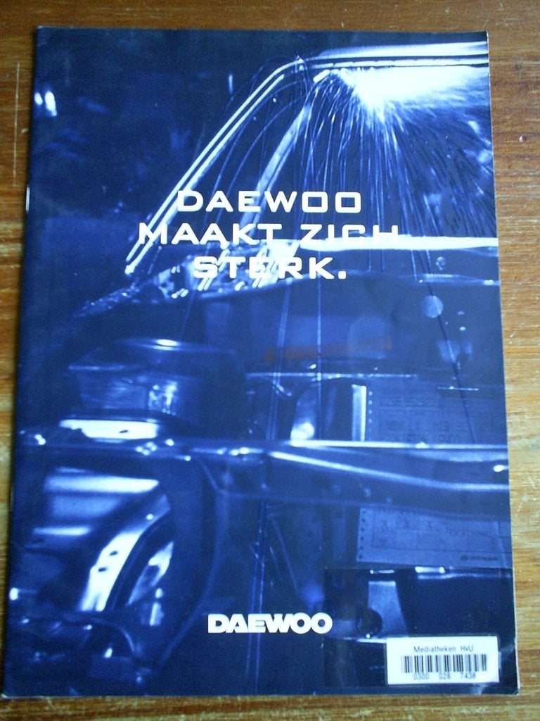 Daewoo Alle Modellen 1995 20 pag., Verzenden, Zo goed als nieuw, Overige merken