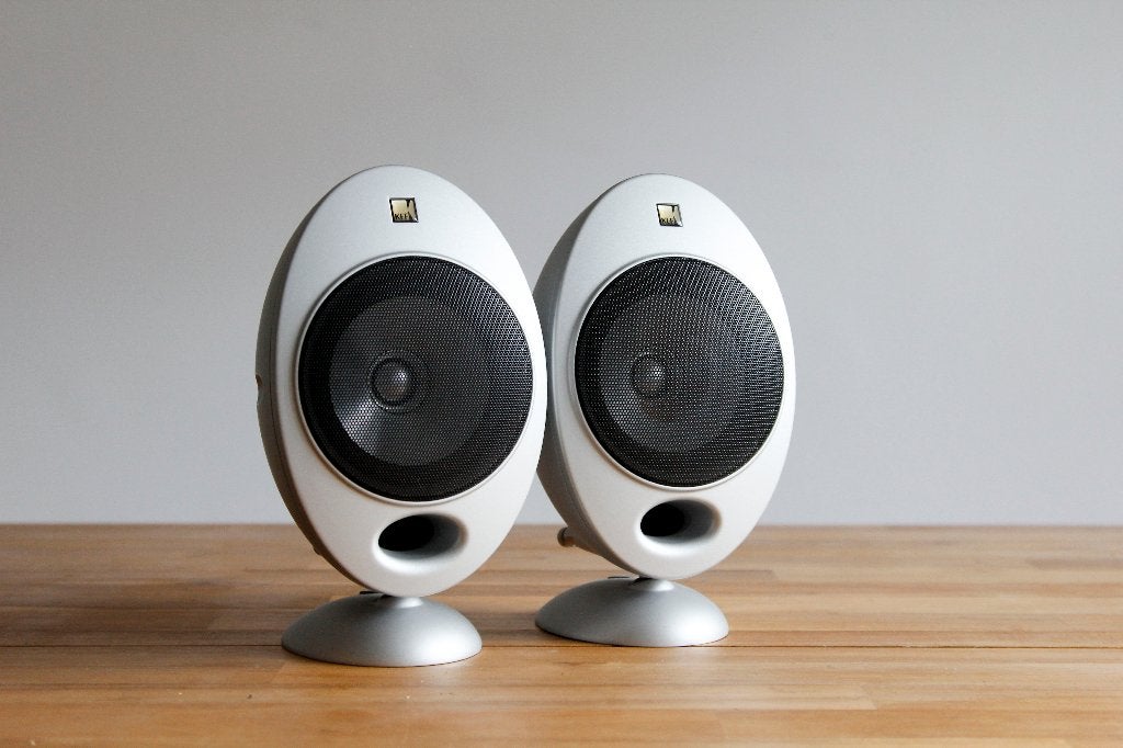 KEF HTS2001.2 speakers 'eitjes', Audio, Tv en Foto, Luidsprekers, Gebruikt, Boekenplank luidspreker, 60 tot 120 watt, Overige merken