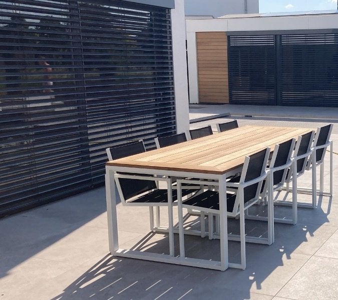 Luxe teak top tuinsets  stoelen in vele kleuren, Verzenden, Nieuw